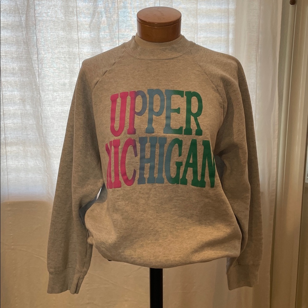 90’s Fruit Of Loom 25th Anniversary Upper Michigan Crewneck Sweatshirt Size S